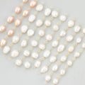 MG08 2pcs/lot 14K Gold Plated Copper Natural Pearl Charm Handmade Earring Making Findings Jewelry Accessories DIY Pendants