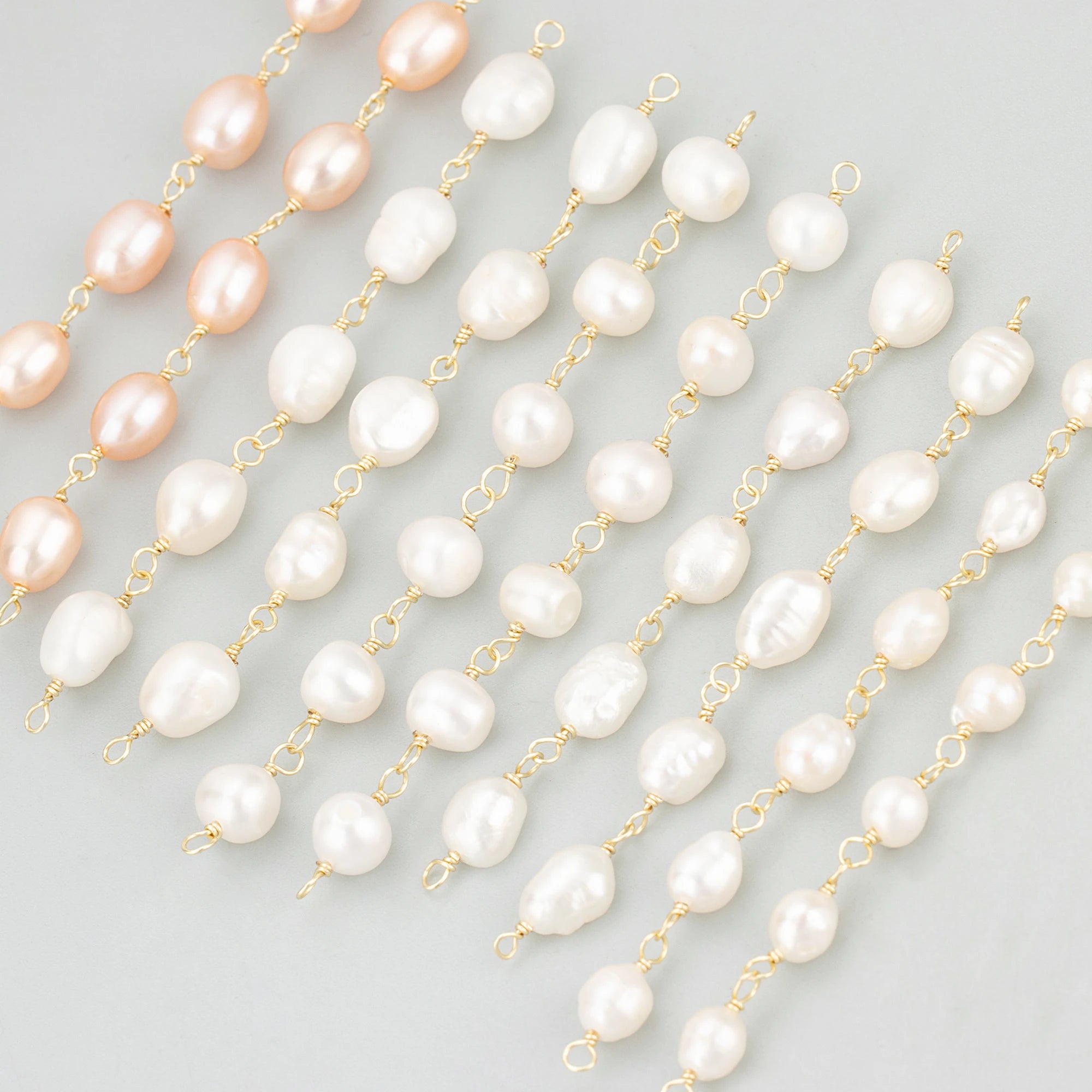 MG08 2pcs/lot 14K Gold Plated Copper Natural Pearl Charm Handmade Earring Making Findings Jewelry Accessories DIY Pendants