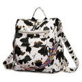 Anti-theft PU Leather Square Convertible Shoulder Daypack Bag for Lady Girls Backpack Purse for Women Mochilas Feminina