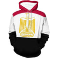 Fitspi Wholesale Custom Country Egypt Flag Unisex Pullover Sweatshirt Fashion 3d Print Autumn Winter Casual Long Sleeve Hoodies