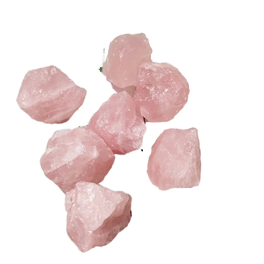 Hongzhuo Purple Precious Stones Natural Irregular Rose Quartz Reiki Bead Healing Crystal Pendants Jewelry