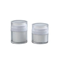 30ml 50ml Plastic White Face Cream Airless Press Pump Bottle for Cream