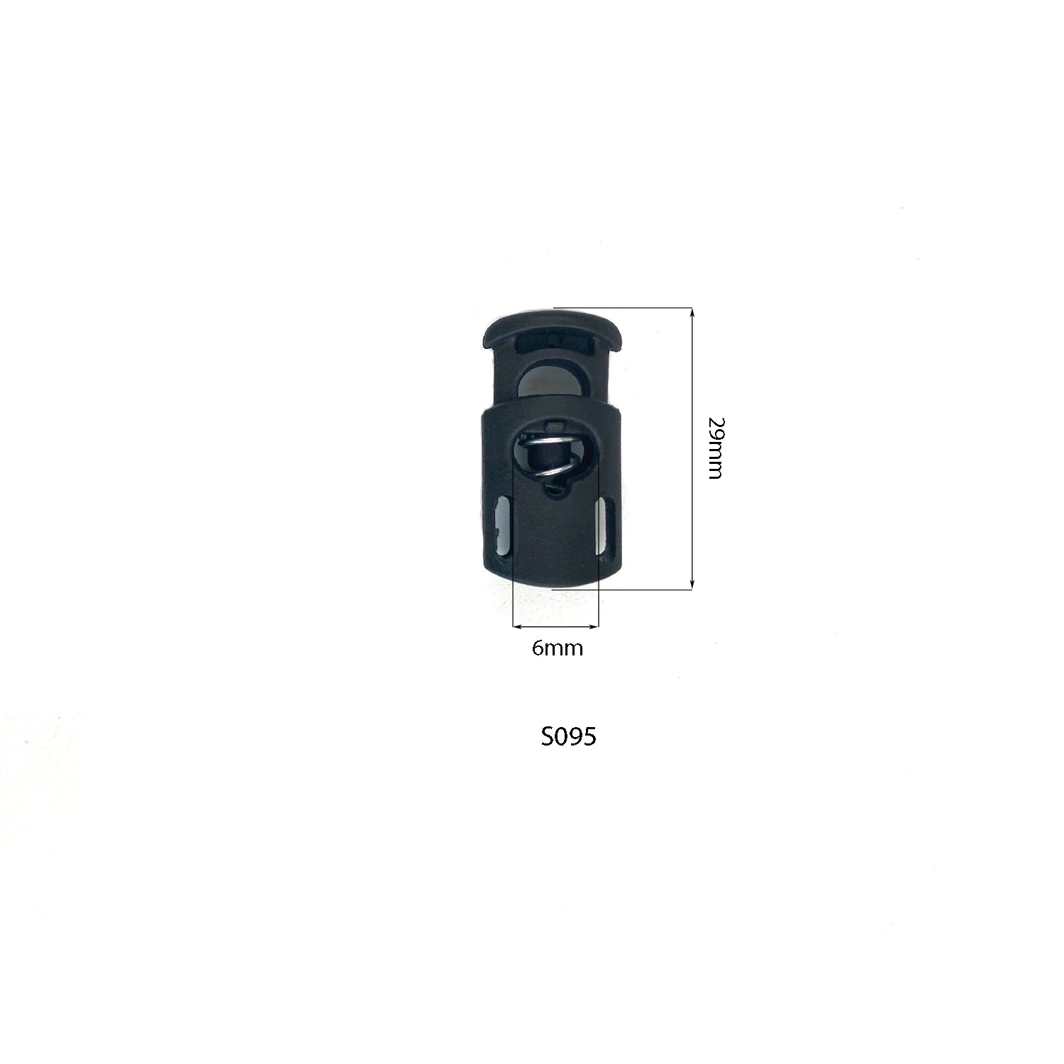 Wholesale Plastic Spring Loaded Cord Lock for Bag China Manufacturer Plastic Spring Toggle Stopper for Bag