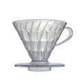V02 Reusable Custom Logo 2-4cups Pour Over Coffee Dripper AS Plastic Coffee Filter for Make Coffee or Tea