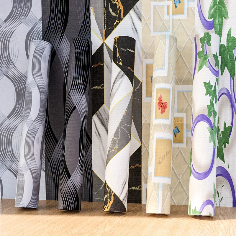 Black and White Striped Wallpaper with Stripes Pattern With Horizontal Line Self Adhesive Wallpaper Stripe Rolls