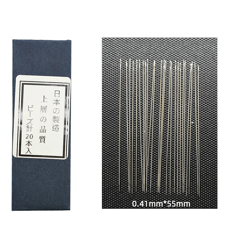 0.41mm Needle for Miyuki Woven DIY Tambour Fine Sewing Needles Imported Japan Embroidery Stainless Steel Beading Needle