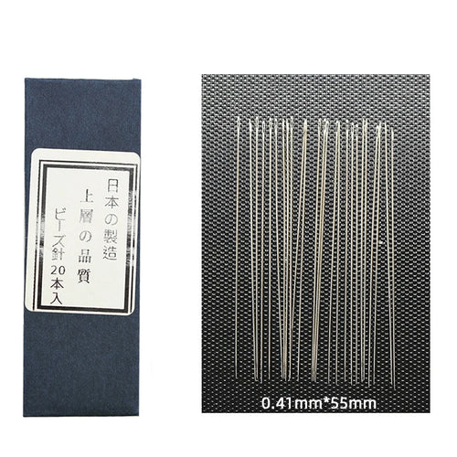 0.41mm Needle for Miyuki Woven DIY Tambour Fine Sewing Needles Imported Japan Embroidery Stainless Steel Beading Needle