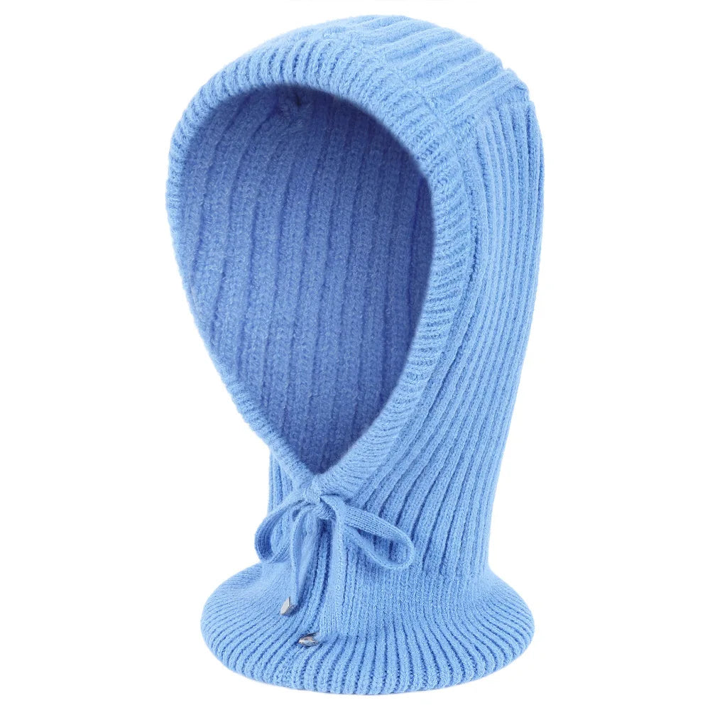 Women Winter Colorful Hat Warm Fluffy Knit Hat Female Thick Fleece Lined Warm Trapper Fashion Hat