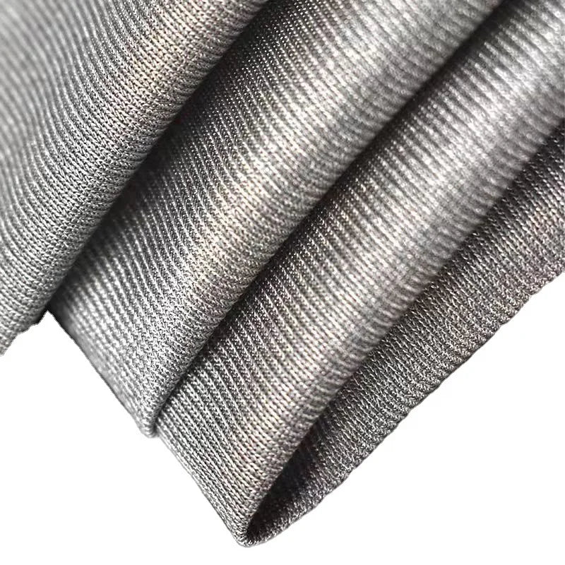 Anti-Radiation Metallic Silver Fiber Fabric with RFID Protection Plain Medium Weight Boys/Girls Clothing Curtain Car Use