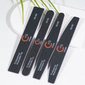 High End Double Side Custom Logo Emery Board Disposable Oval Washable Black Nail File 80 100 180 240 Japanese Zebra Nail Files