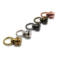Brass Black Chicago Screws with Rivet Decoration 8mm 10mm for Dogs Leather