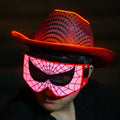EL Wire Colorful Party Hats Glow in Dark LED Luminous Neon Hat for Rave Festival Cosplay Glowing  Light up Gifts
