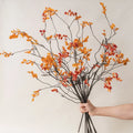 Y0021 Autumn High-quality Handmade Artificial 100cm Dry Twig Stem Branch Silk Leaves Faux Long Vines Horticultural Mother's Day