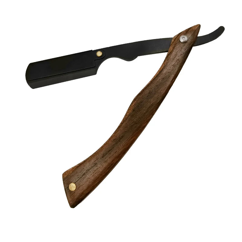 Wet Stainless Steel Edge Safety Blades Cutting Custom Handle Beard Adjustable Straight Shaver Razor