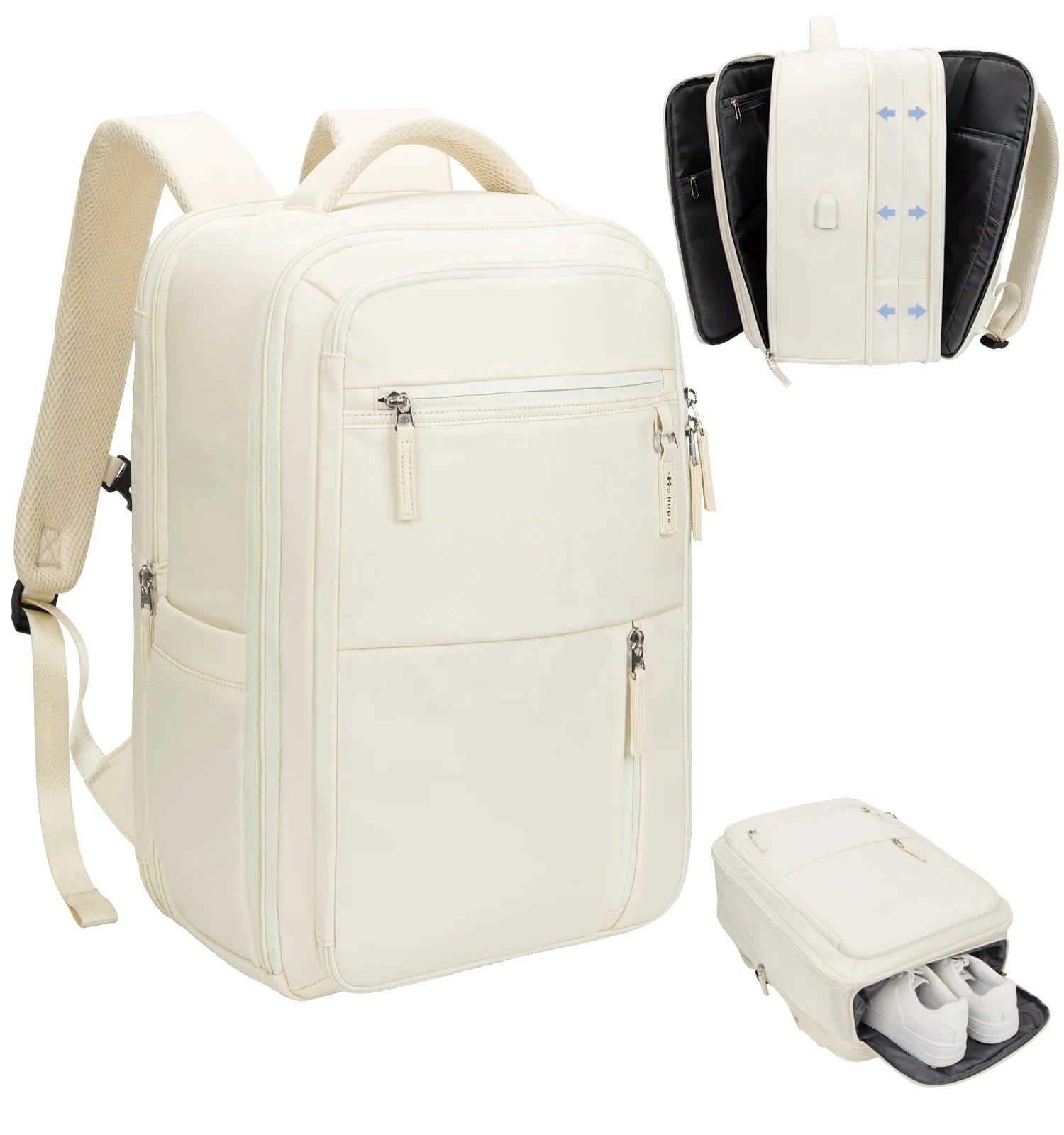 Durable Large Capacity Travel Backpack with Shoe Compartment Casual Sports Backpacks with Usb Laptop Backpack Travel
