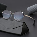Classic Gradient Cat Eye Sunglasses UV400 Sun Glasses with Metal Frame Trendy Ins Shades Eyeglasses