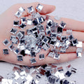 Hot Sale Sewing Crystal Clear Strass Acrylic Square Shape Flatback Buttons for Garment & Shoes Fashion Rhinestones