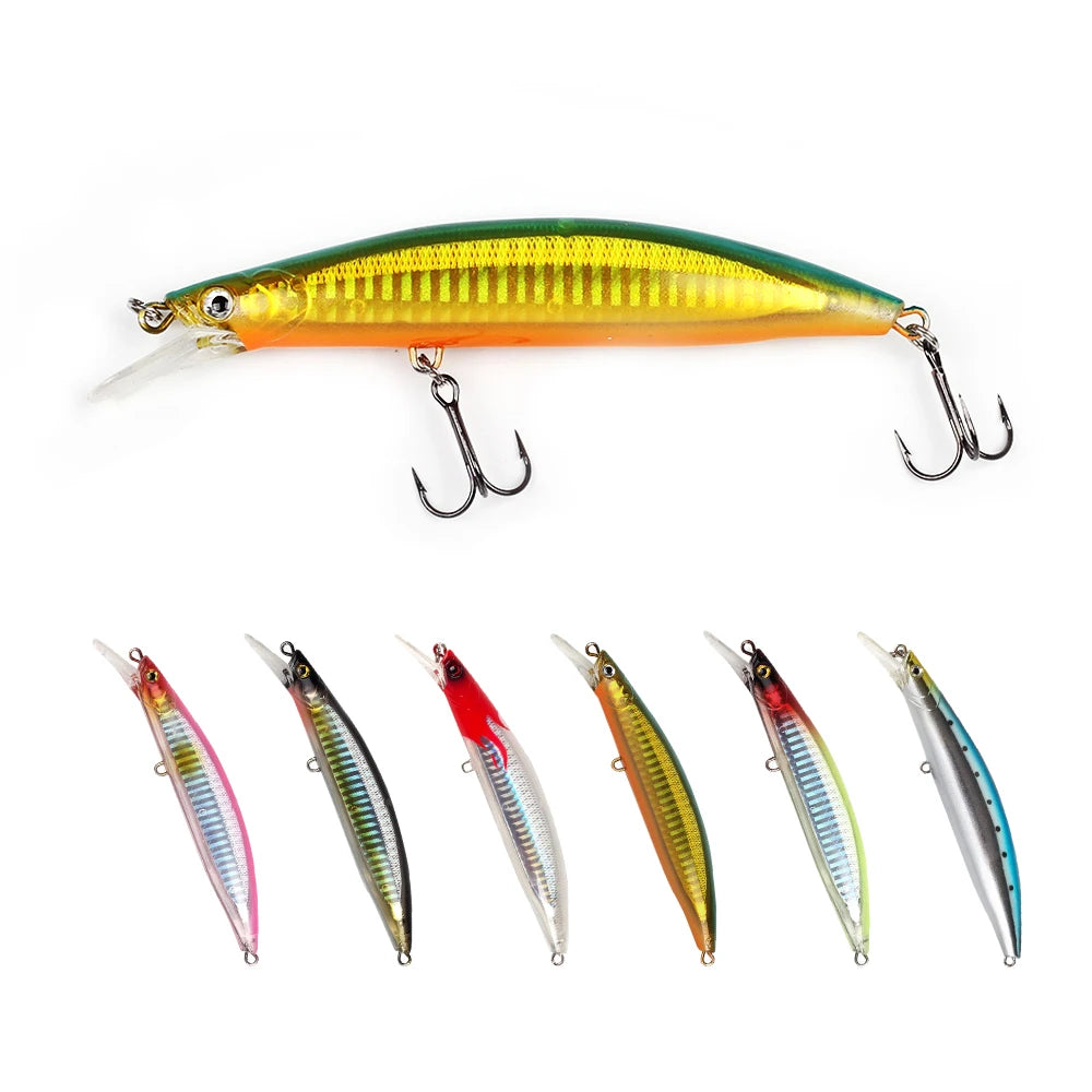 WEIHE Trolling Minnow Fishing Lure 120mm/22.5g 135mm/30g Long Casting Hard Baits Floating Artificial Wobbers Bass Lures Tackle