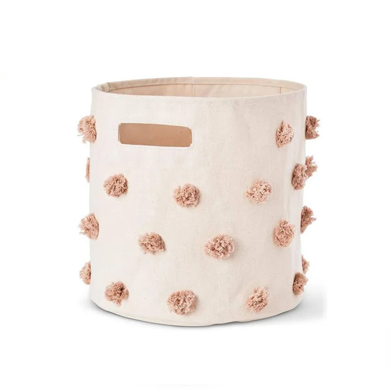 Storage Baskets for Organizing Rectangular Fabric Storage Bins Collapsible Folded for Shelves Closets Home Office Canvas Basket