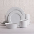 Custom Nordic Ceramic Tableware Set Chinese Style Frosted White Matte Ceramic Plates Bowl Dinnerware Set