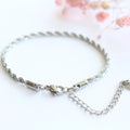 In Vogue Cable Chain Bracelet Jewelry 18K Gold Stainless Steel Twisted Rope Chain Bracelet for Women Accessories