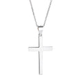 New Fashion 925 Sterling Silver Christian Religious Cross Pendant Necklace
