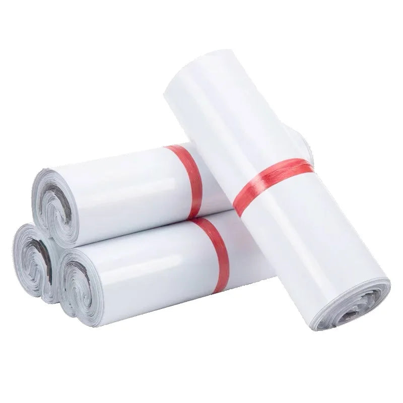 13*25cm Extra Thick 100 Pcs Roll Pack 130 Micron Shipping Mailing Bag for Poly Mailer Envelope for Phone Case Waterproof Feature