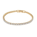 Nagosa Sparkle 18k 14k Gold Vermeil 925 Sterling Silver Cubic Zirconia Tennis Bracelets