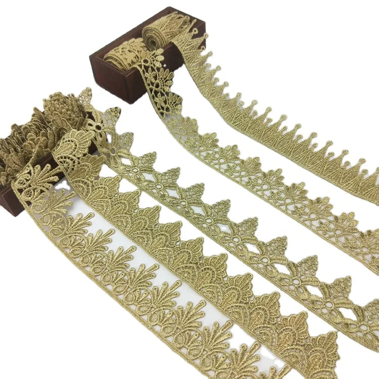 Exquisite Original Vision Lace Ribbon Trim JB86 Quality Metallic Metal Material for Wedding Curtain Decoration New Hot Products