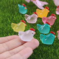 Wholesale Transparent Chicken  Luminous Chicken DIY Jewelry Phone Earrings Hair Clip Accessories