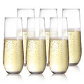 High Borosilicate Champagne Glasses Hot Sale Drinking Champagne Flute Glass Wedding Party With Custom Logo