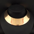 2025 Popular Fashion Jewelry Gold Shiny Exaggerated Punk Collar Personality Short Necklace Women