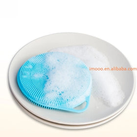 Factory Price Silicone Dish Brush Washing Sponge Scrubber Kitchen Cleaning Cloth Cleaner Tool Soft Cleaning Brush