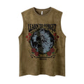New Design Printed O Neck Sleeveless Men Cotton t Shirt Summer Casual Tops