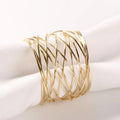 Metal Plating Napkin Rings Simple Wrap Wire Napkin Buckle Perfect Tabletop Decoration for Wedding Parties Family Gathering