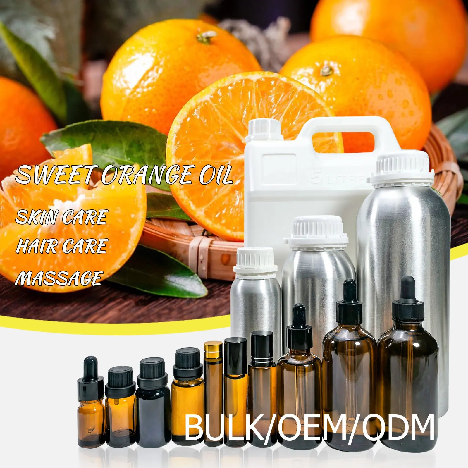 Manufacturer Supply Free Sample Sweet Orange Oil Pure Organic Natural Sweet Orange Oil Sweet Orange Essential Oil for Skin Care