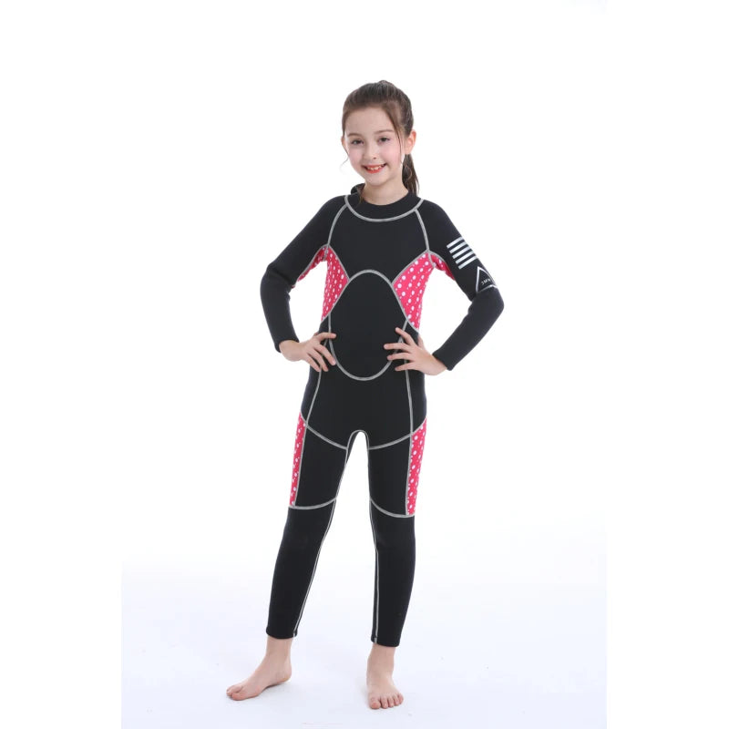 Wholesale Custom Logo Kids Winter Canyoning Diving Surfing Swim Swimwear Toddler Swimsuit Triathlon Children Winter Wetsuit