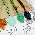 Chinese Vintage Fox Queen Necklace Nine-Tailed Fox Pendant Necklace Imitation Jade Chalcedony Nine Tailed Fox Necklace