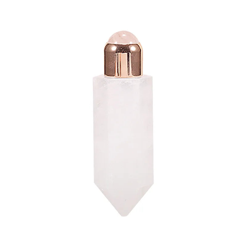 Diy Jade Roller Wholesale Anti-aging Skincare Tools Clear Quartz Slim Skin Beauty Essential Oil Bottle Jade Roller