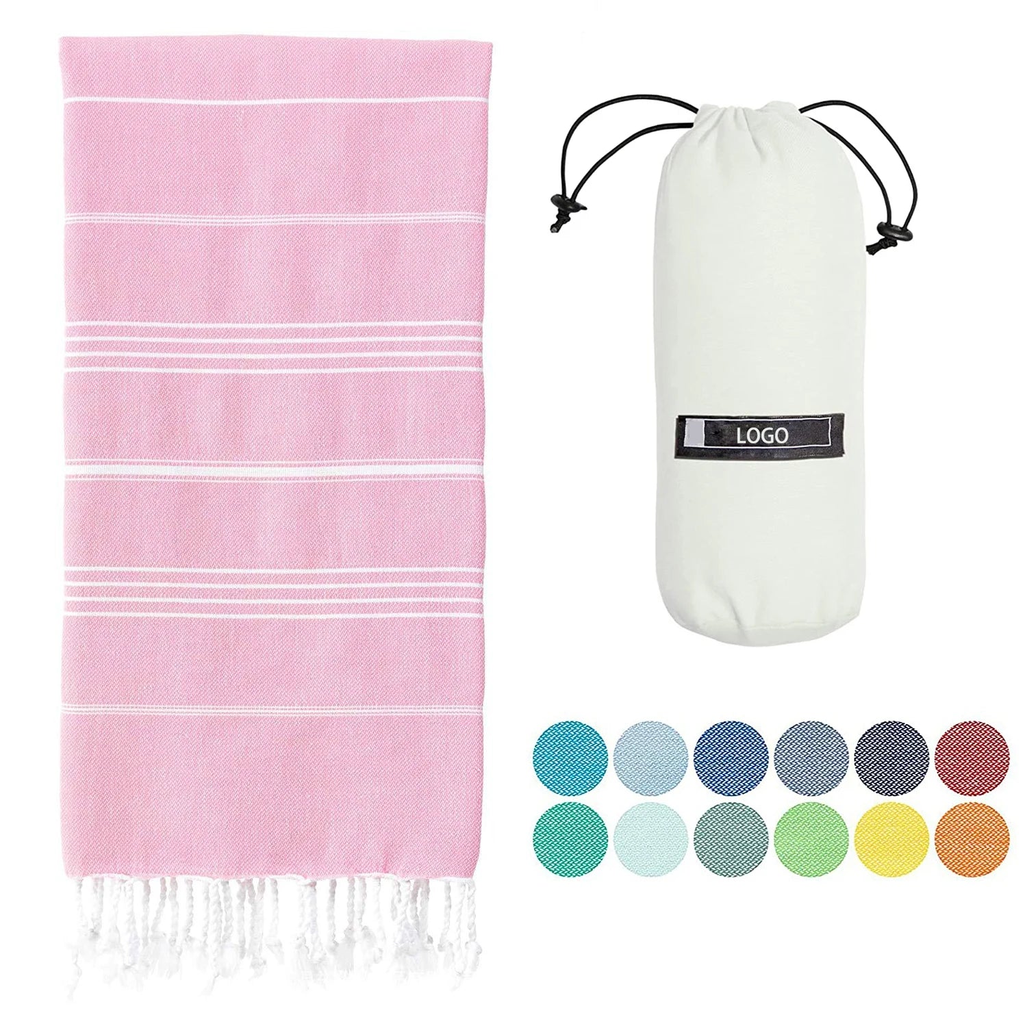 Wholesale Summer Pool & Beach Towel 100% Cotton Quick Dry Sand Free Floral Pattern Thin Turkish Style Beach Blanket