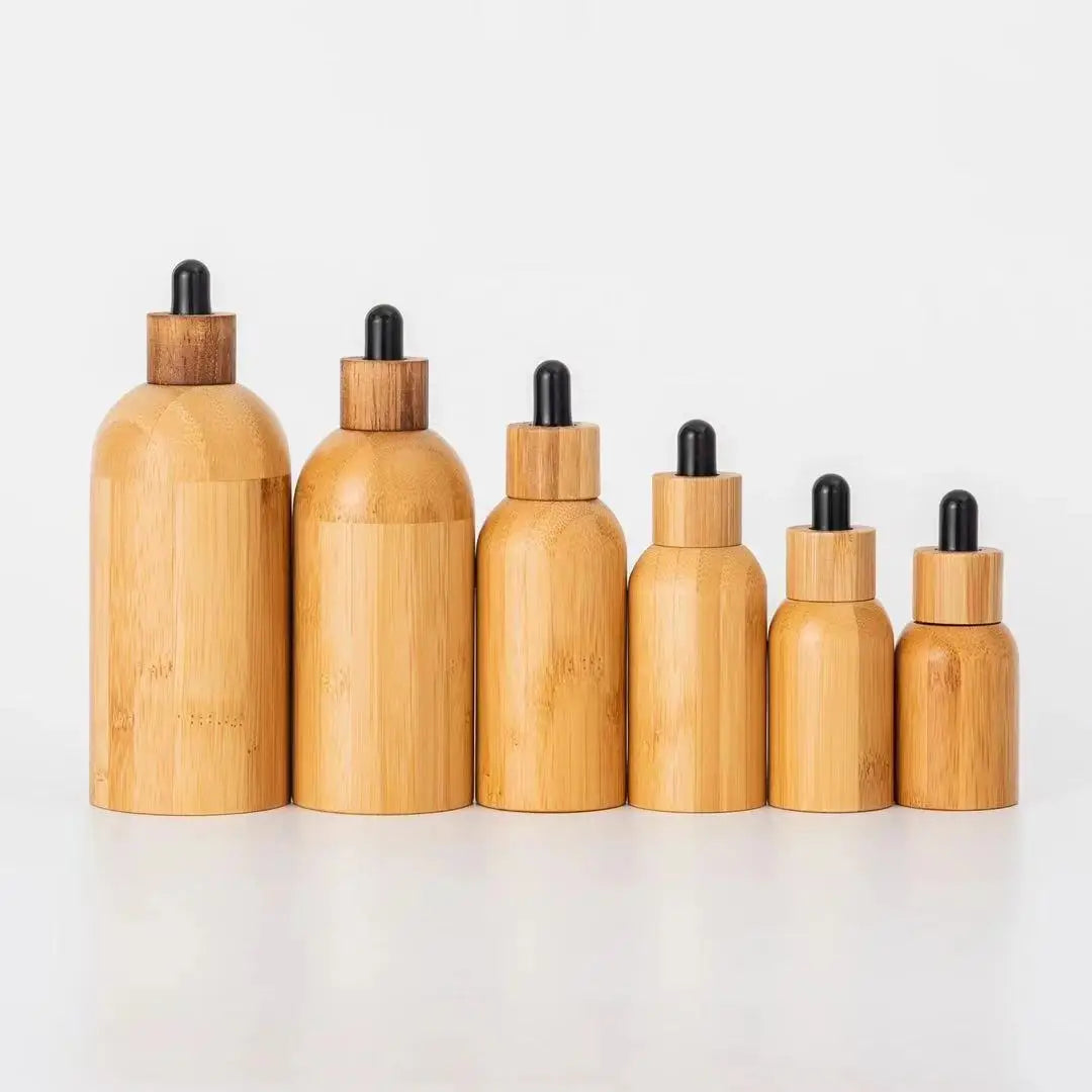 5ml -100ml Bamboo Wood Covered Bamboo Bottle for Perfume Essential Oil Sample Bottle