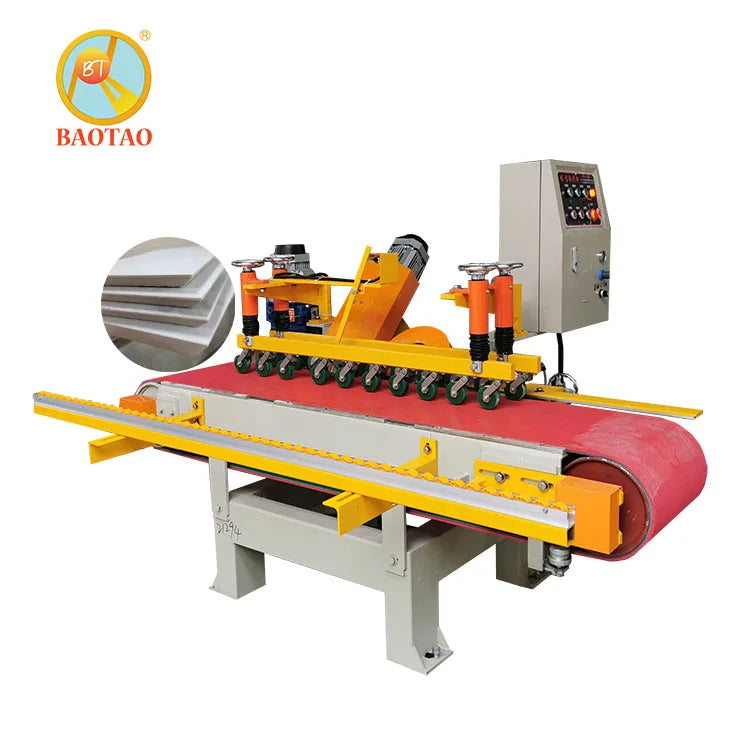 BAOTAO High Precision 45 Degree 90 Degree Marble Tile Chamfering 1200mm Sliding Table Saw Cutting Machine 2 Head High