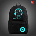 Custom Luminous Backpacks Rod Bag Kids Backpacks with USB Charging Large Capacity Schoolbags for Teenagers