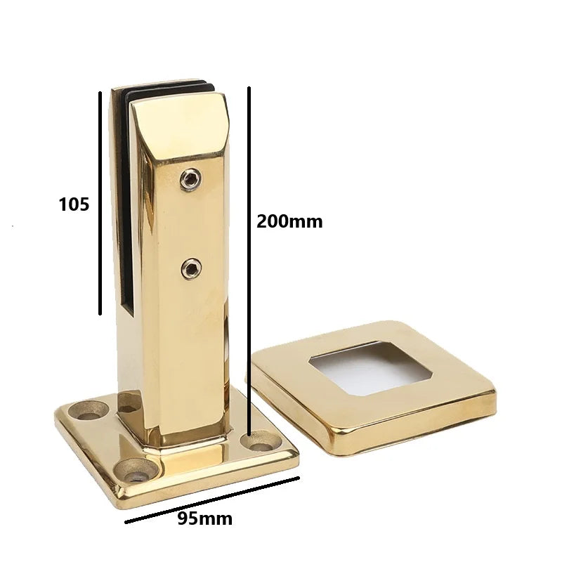 HL Modern Hotel Adjustable 10mm 12mm High Railing Frameless Glass Balustrade Spigot Swimming Pool Fence Rust Resistant 2205