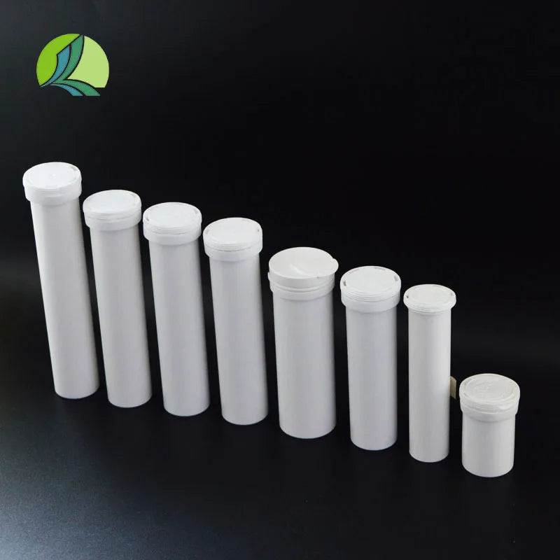 Hot Sale 30ml 40ml 60ml 70ml PP PE Plastic Vitamin C Effervescent Tablet Desiccant Bottle Flip Cover Pill Tubular Plastic Bottle