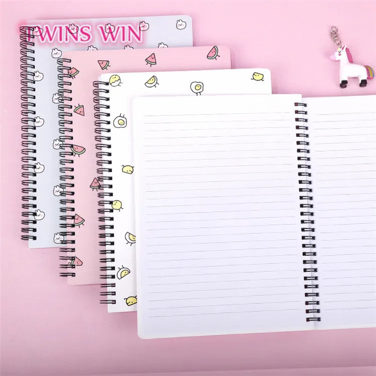 School Stationery Recyclable Cover Diary Print Spiral Notebook 2449
