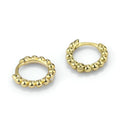Minimalist Classic 925 Sterling Silver 14k Gold Jewelry Bead Shape Women Fashion Small Hoop Earring for Women