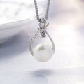 Unique Design Pearl Cage Also Support Natural 925 Silver Jewelry with Pearl Pendant Silver Round for Women