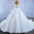 Guangzhou Auyan 2024 Super Fairy Wedding Out Yarn High Waist Long Train Bride Solo Pompous Dress Party Dress