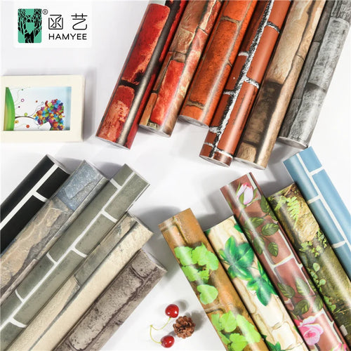 0.45*10m 3d Brick Peel and Stick Wallpaper Self Adhesive Wall Paper Home Decoration